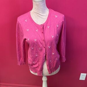 Cable & Gauge Pink Knit Top